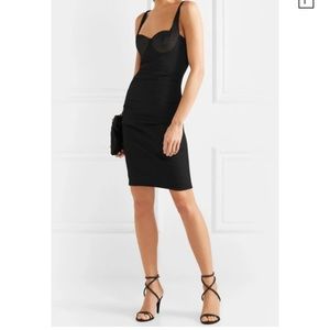 Alexander Wang meshed-panel ruched stretch dress